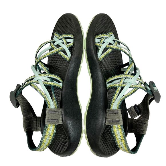 Chaco ZX3 Classic Sport Sandals Toe Loop Triple Strap Mint Green Womens 7 - Picture 5 of 8